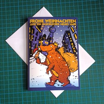 10 cartes avec enveloppes - pour Noël et Nouvel An : Ours de Berlin 1