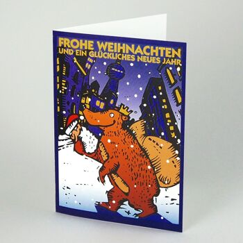 10 cartes avec enveloppes - pour Noël et Nouvel An : Ours de Berlin 2