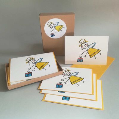 Christkind - caja de regalo con seis tarjetas navideñas