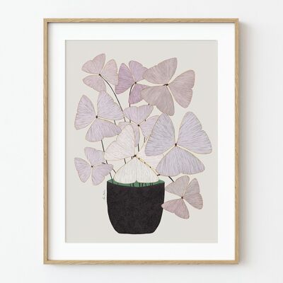 Shamrock Pot Art Print - 21cm (w) x 30cm (h)