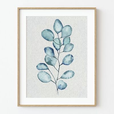 Stampa artistica eucalipto - 21 cm (larghezza) x 30 cm (altezza)