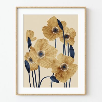 Poppies Art Print - 30cm (w) x 40cm (h)