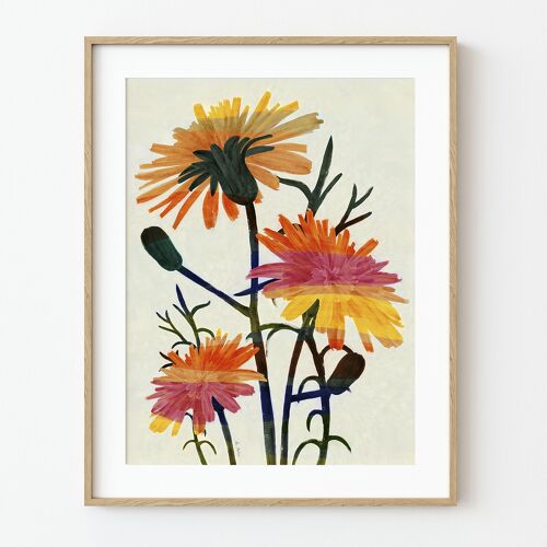 Lámina Artística Flores Silvestres - Varios tamaños