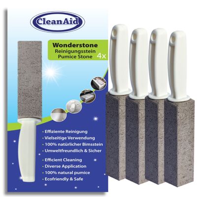Pietra per pulizia CleanAid Wonderstone (con manico) (4 pz.)