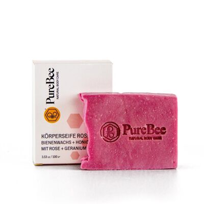 Hand and body soap rose - 100g
