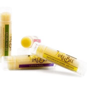 Pack de 4 échantillons de soin des lèvres PureBee 1
