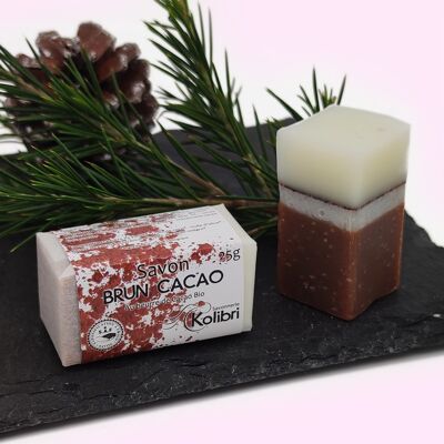 Savon BRUN CACAO - Au Beurre de Cacao - Format invité