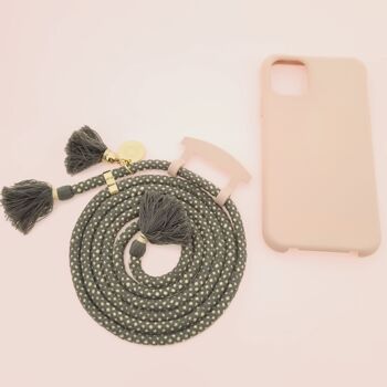 Chaîne de téléphone portable Boho Duo ROSY & PEPPER - Étui 2en1 avec cordon de téléphone portable amovible 5