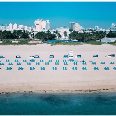 Blue beach - Fotografie op plexiglas - 60x90