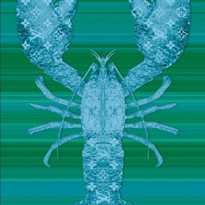Lobster Schilderijen - 60x90 - Groen/blauw