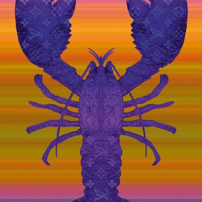 Lobster Schilderijen - 80x120 - Paars/roze