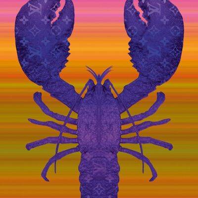 Lobster Schilderijen - 80x120 - Paars/roze