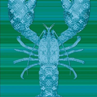 Lobster Schilderijen - 100x150 - Groen/blauw