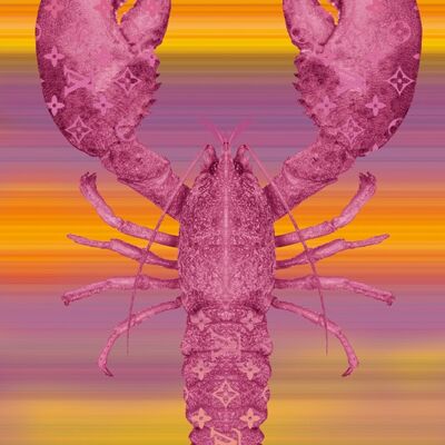 Lobster Schilderijen - 120x180 - Roze/oranje