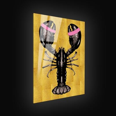 Lobster Gold - Plexiglas schilderij - 80x120