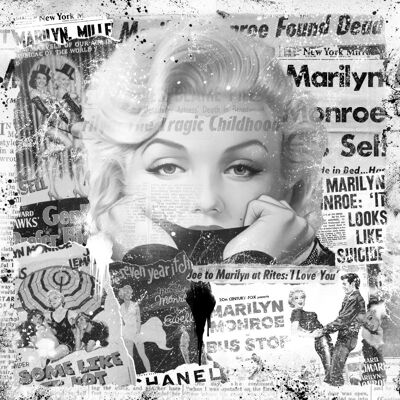Marilyn - Plexiglas Schilderij - 100x100