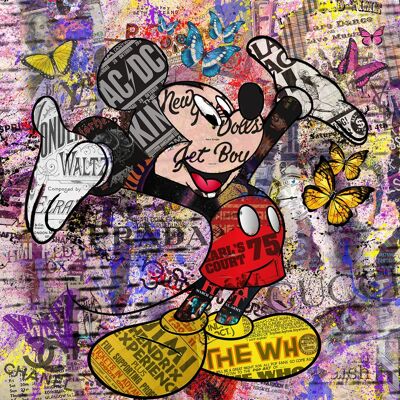 Mickey Mouse  - Plexiglas Schilderij - 60x60