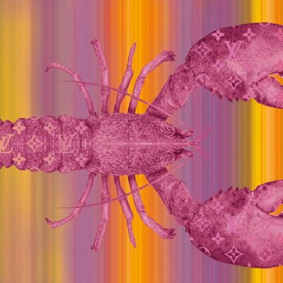 Lobster Louis pink - Plexiglas schilderij - 80x120