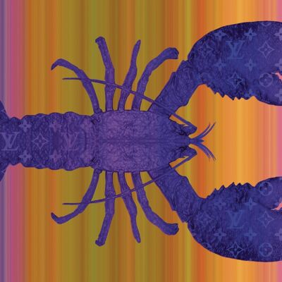 Lobster Louis color - Plexiglas schilderij - 60x90
