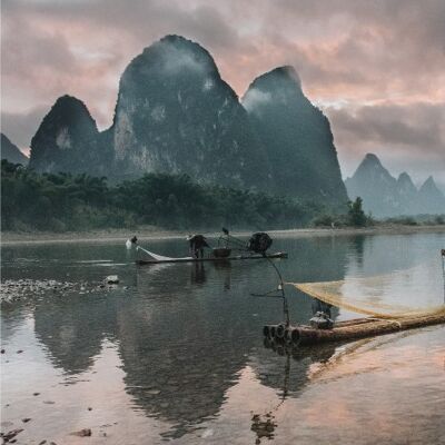 La River, China - Fotografie op plexiglas - 60x90