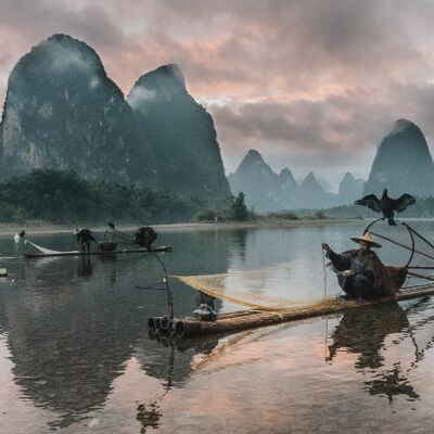 La River, China - Fotografie op plexiglas - 80x120