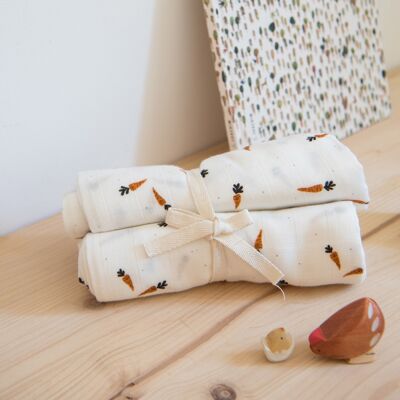 Lot Of 2 Carrot Swaddles - GASPARD