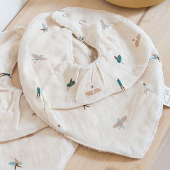 Lot de 2 Bavoirs Bandana Waikiki - MAEL 2