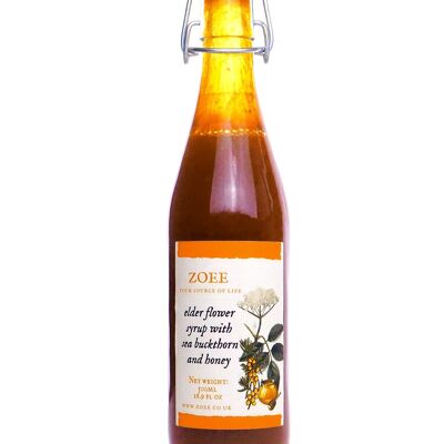 Zoee Sea Buckthorn Syrup with Elderflower and Honey