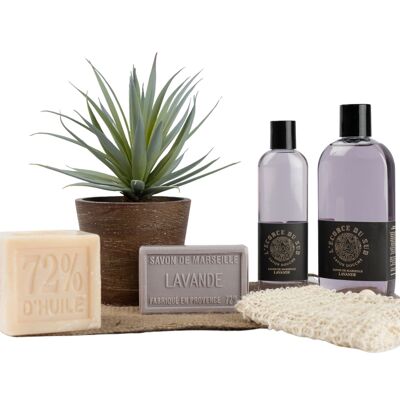 Lavender fragrance Marseille tradition box - 5 soap products