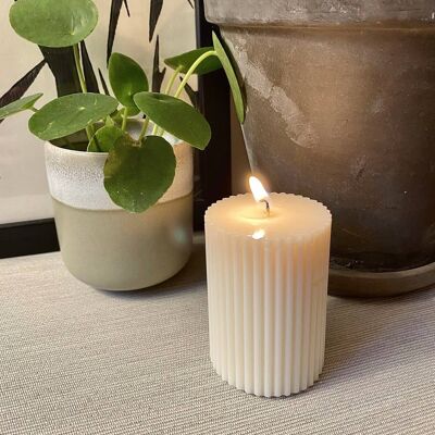 Candele pilastro/scultura - Ribbed Mini