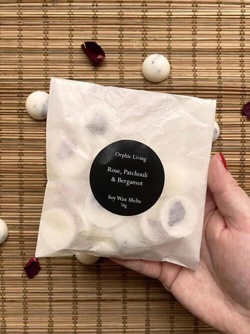 Rose, Patchouli & Bergamot -Wax Melts 70g__70g