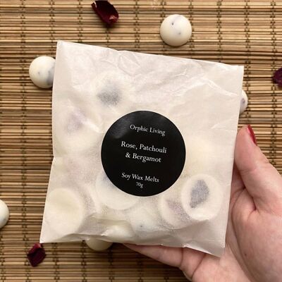 Rose, Patchouli & Bergamotte -Wax Melts 70g__70g