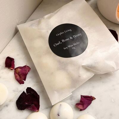 Oud, Rose & Pfingstrose - Wax Melts