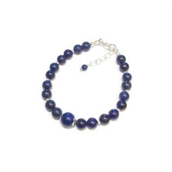 Bracelet Lapis-Lazuli Argent 925 3