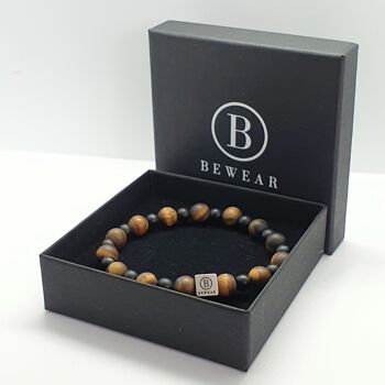 Bracelet en perles noires brillantes 10mm Extra petit : 16-17cm 5