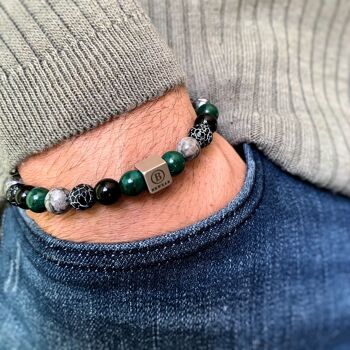 Bracelet de perles colorées Moyen : 18-19cm 3