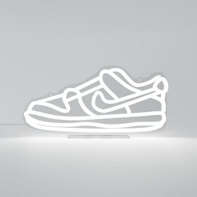 White Dunked Sneaker LED Neon Sign - EU Plug