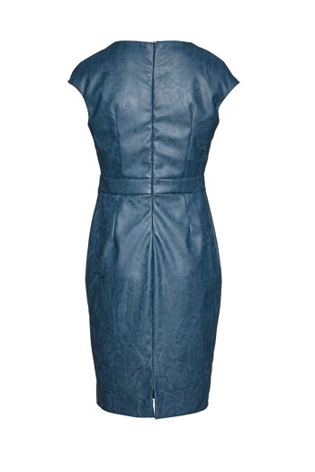 Robe indigo en similicuir 6