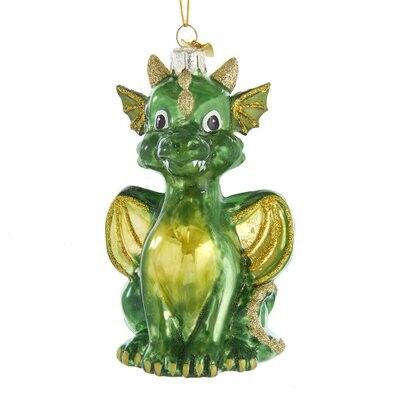 Baby Dragon Glass Ornament