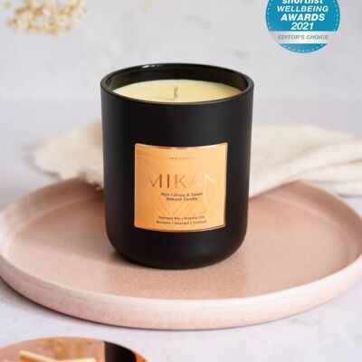 Mikan Energising Natural Sustainable Candle Glass jar