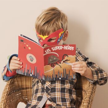 Coffret fabrication déguisement super-héros +1 livre - Kit bricolage/activité enfant en français 8