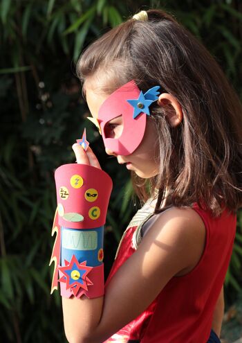 Coffret fabrication déguisement super-héros +1 livre - Kit bricolage/activité enfant en français 9