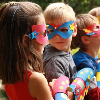 Coffret fabrication déguisement super-héros +1 livre - Kit bricolage/activité enfant en français 6