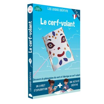 Coffret fabrication cerf-volant pour enfant + 1 livre - Kit bricolage/activité enfant en français 1