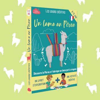 Coffret fabrication Pot à crayon Lama pour enfant +1 livre - Kit bricolage/activité enfant en français 8