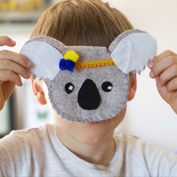 Coffret fabrication pochette koala en feutrine +1 livre - Kit bricolage/activité enfant en français 7