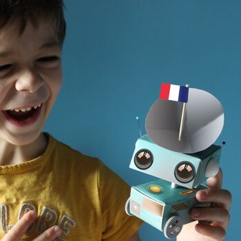 Coffret fabrication robot explorateur spatial pour enfant +1 livre - Kit bricolage/activité enfant en français 6