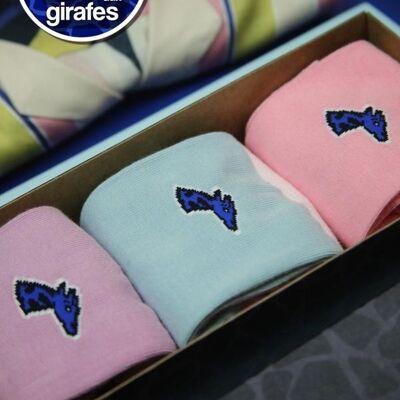 Box of 3 pairs of Pastel socks 35-41