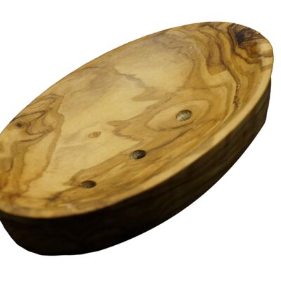 Olive wood soap dish