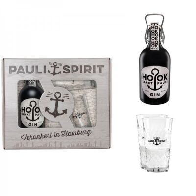 Coffret cadeau HOOK Gin 2 verres long drink